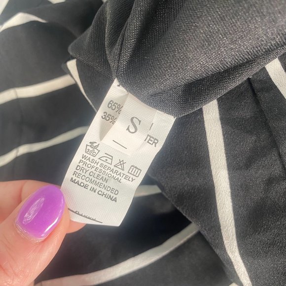 Shein Stripe Open Back Crop Cami Top And  Shorts Set - Picture 6 of 8